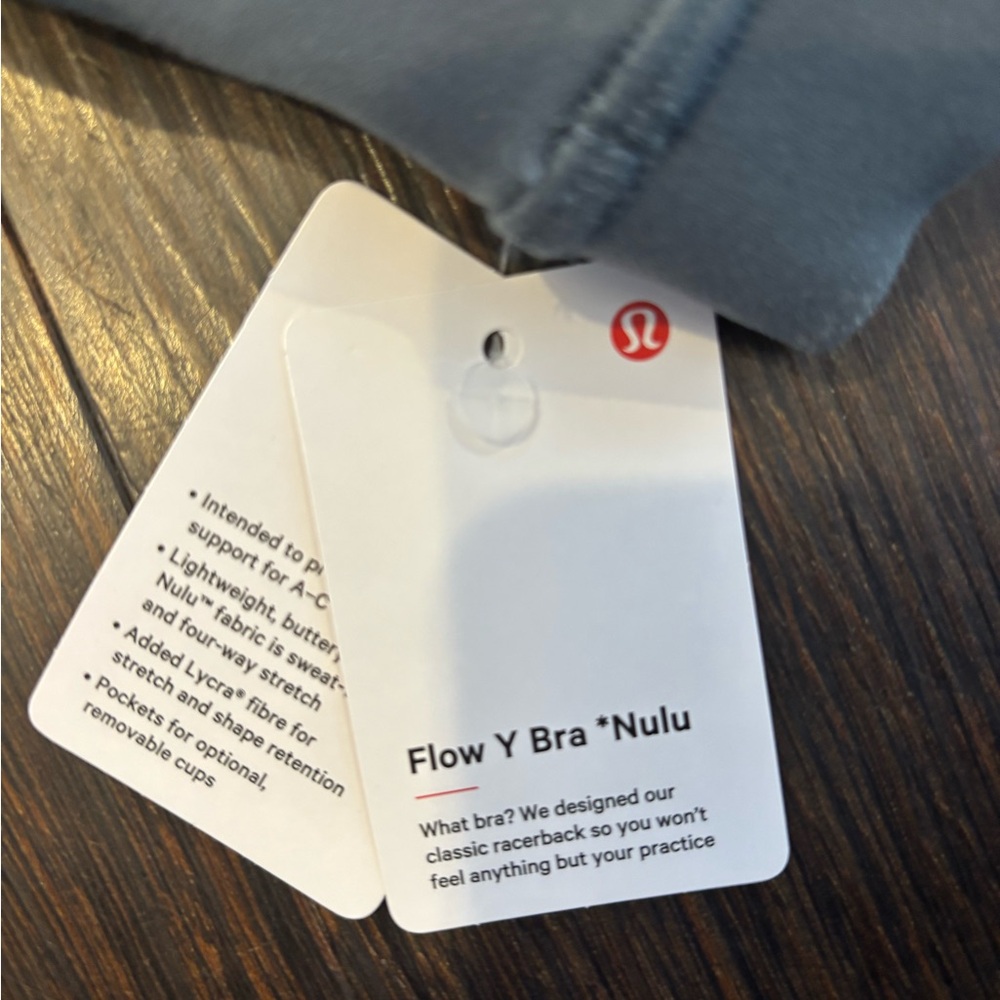 *NWT* Lululemon Charcoal Sports Bra - Picture 3 of 5